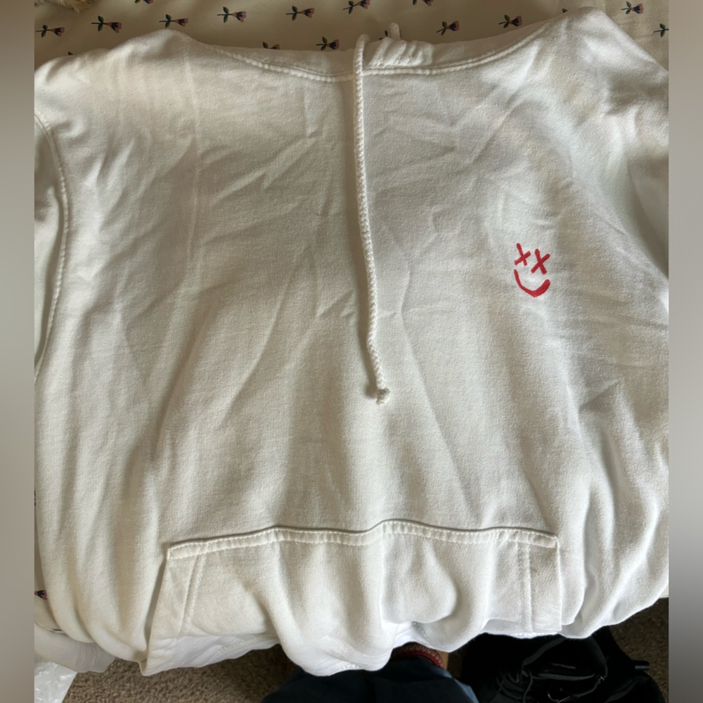 Louis Tomlinson Walls White/Red Hoodie